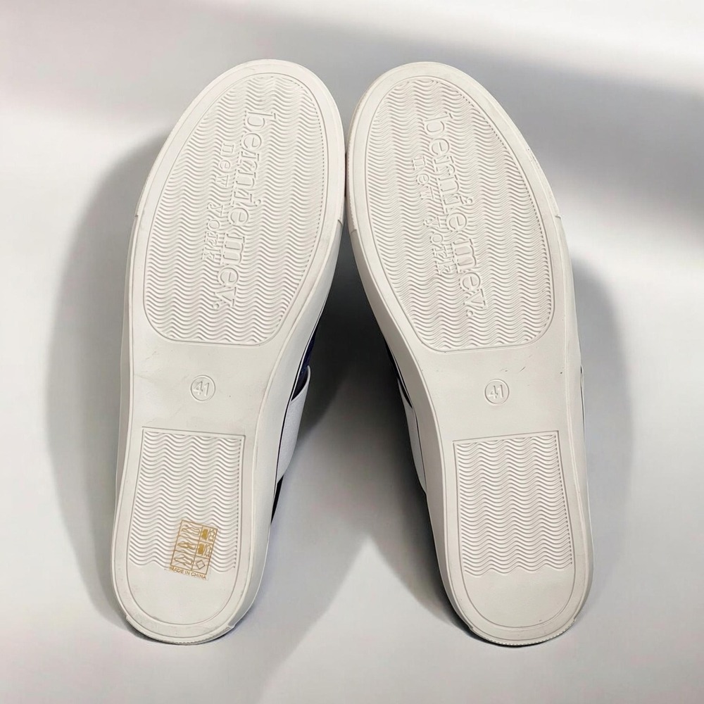 Bernie Mev Slip On Mules Sz EU 41 Woven Elastic Memory Foam Artemis Walking Navy - Picture 8 of 14